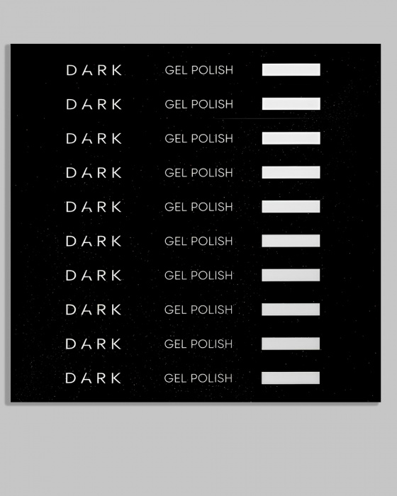 DARK Наліпки на тіпси сет з віконцем Gel Polish