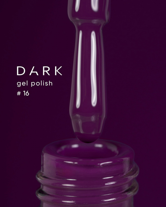 Dark gel polish 016, 10 ml