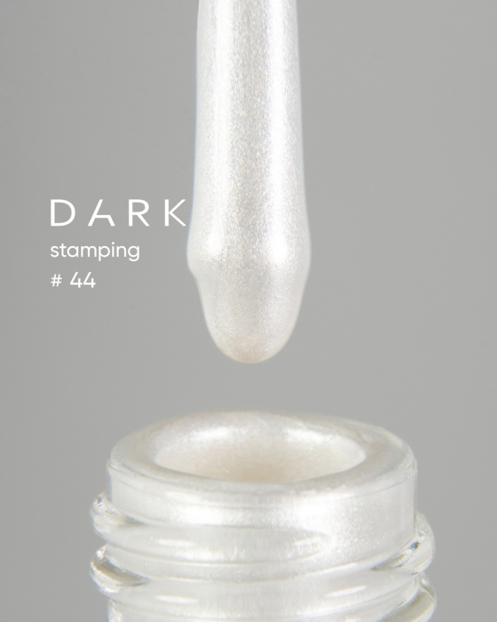 DARK Stamping polish №44 білий перламутровий, 10ml