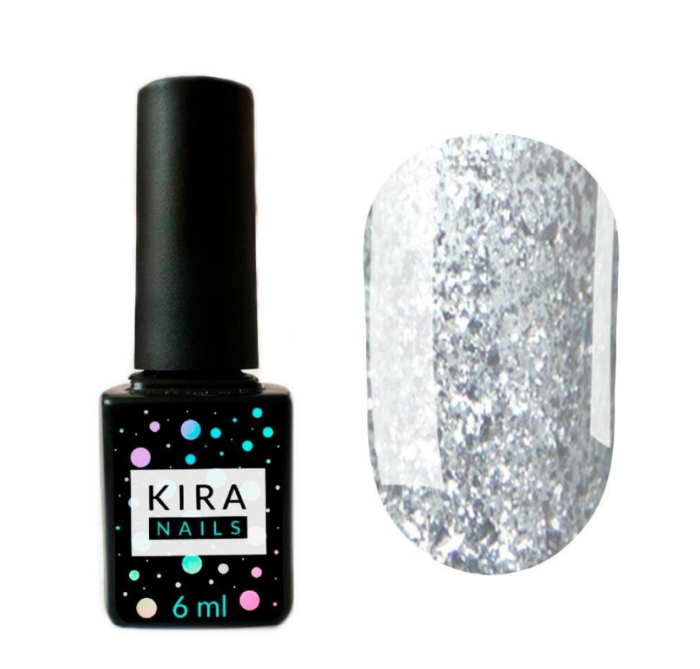 Гель-лак Kira Nails Shine Bright №001, 6 мл