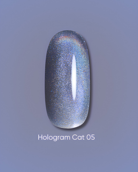 Dark gel polish Hologram cat 05, 6 ml
