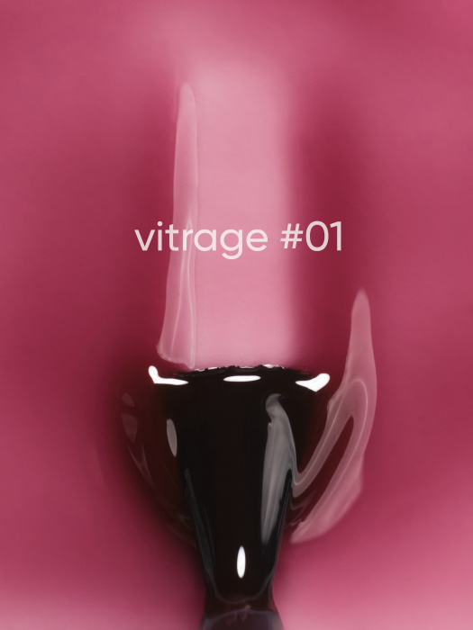 Dark Gel Polish Vitrage 01, 6 ml