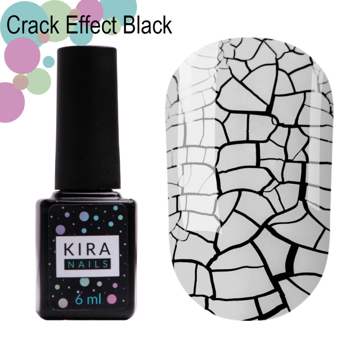 Гель-лак Kira Nails Crack Effect White, 6 ml