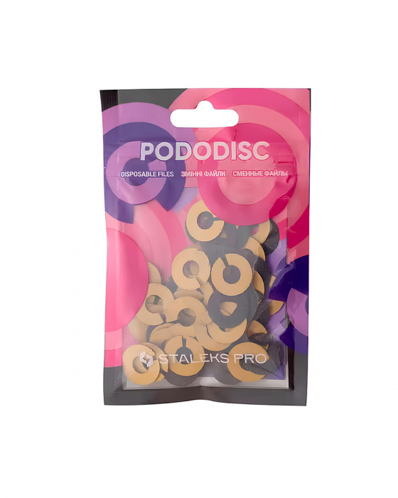 Змінні файли-кільце для педикюрного диску №22 PODODISC STALEKS PRO S, 80 ГРИТ