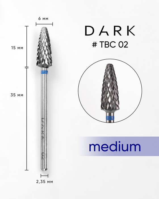 DARK Фреза ТВС №02 синя