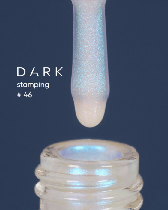 DARK Stamping Polish №46 блакитний хамелеон, 10 мл