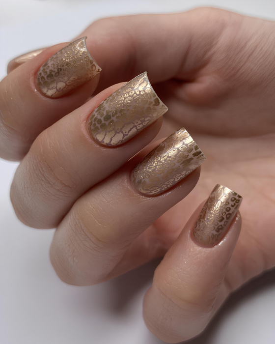 DARK Stamping Polish №21 біле золото металік, 10 мл