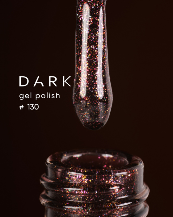 Dark gel polish 130, 10 ml