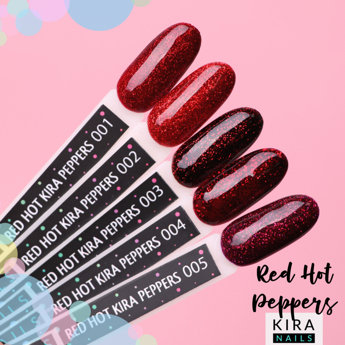 Гель-лак Red Hot Kira Peppers №001, 6мл
