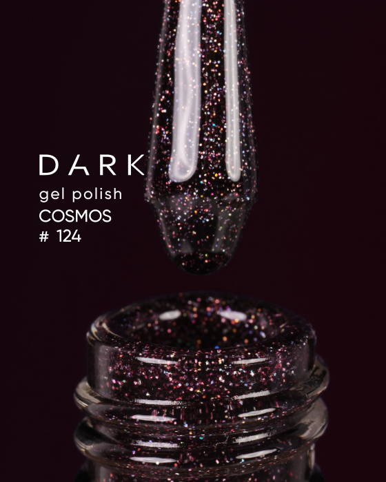 Dark gel polish (Cosmos) 124, 10 ml