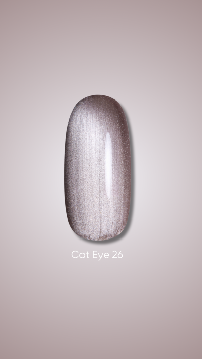 Dark gel polish Cat Eye 26, 10 ml