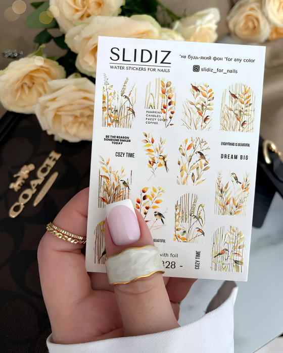 Фольгований слайдер дизайн SLIDIZ №328