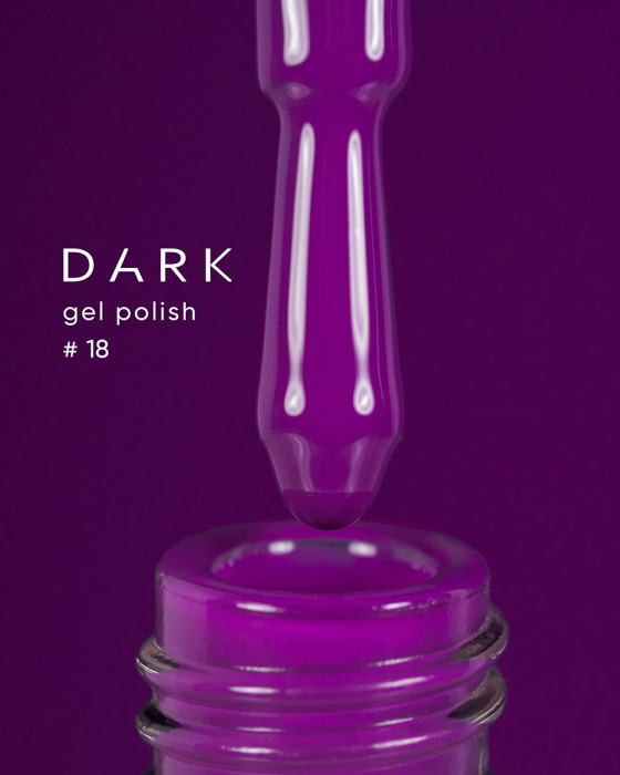 Dark gel polish 018, 6 ml