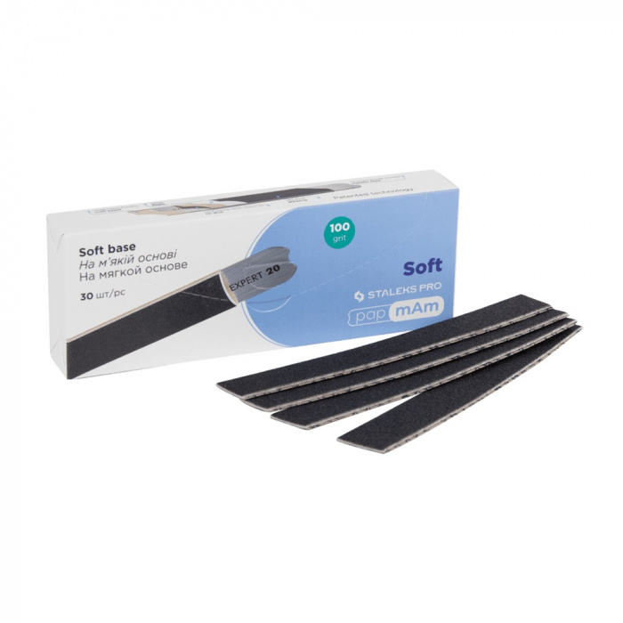 Змінні файли PapMam №5 для пилки прямої EXPERT ( на мякій основі) 20 100 грит (30 шт)