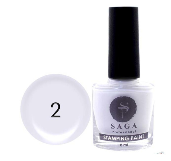 SAGA PROFESSIONAL STAMPING 02 БІЛИЙ, 8 МЛ