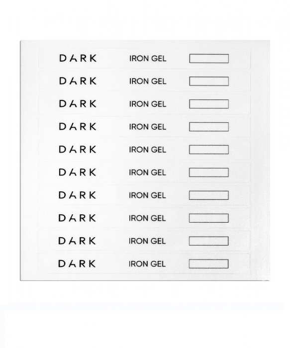 DARK наліпки на тіпси сет з віконцем Iron gel