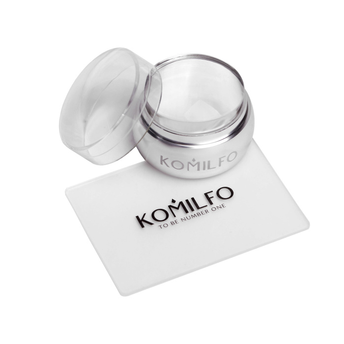 Komilfo штамп і скрапер ( прозорий ) 5*7 см