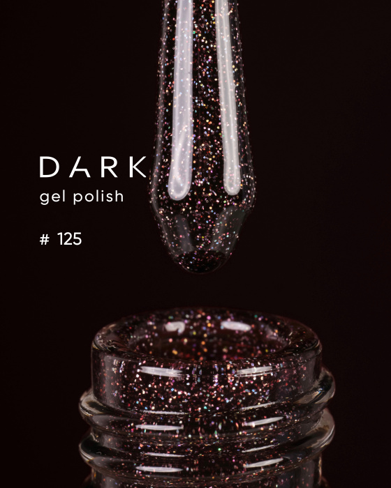 Dark gel polish 125, 10 ml