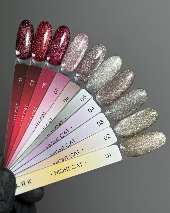 Dark gel polish Night Cat 06, 6 ml