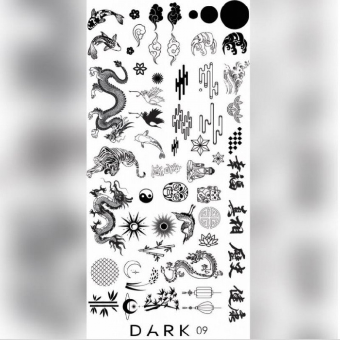 Пластина для стемпінгу DARK 09
