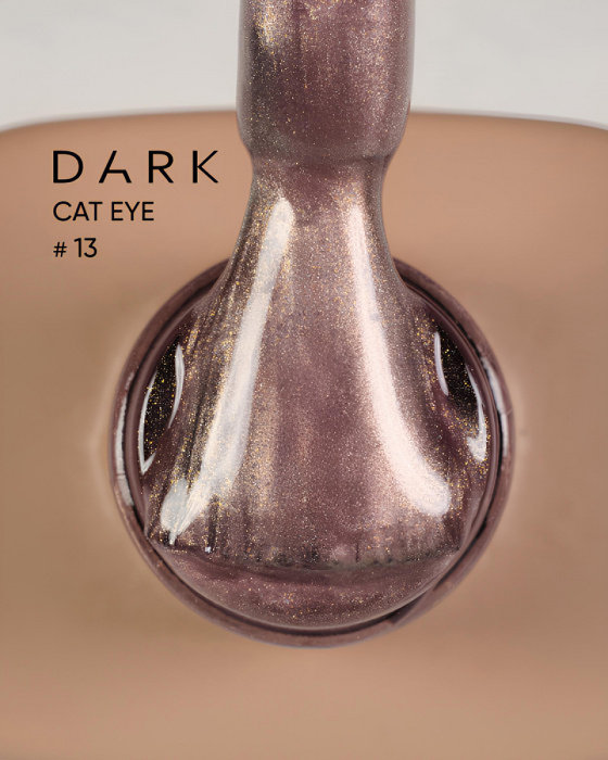 Dark gel polish Cat Eye 13, 6 ml
