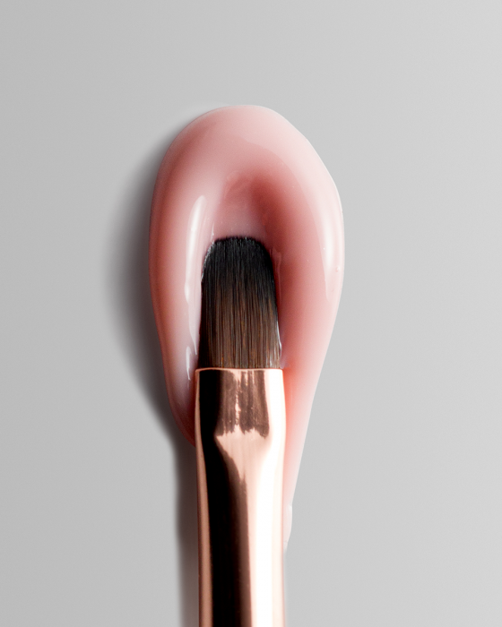 DARK Пензлик двосторонній чорний ( шпатель + заокруглений гель 9 мм )