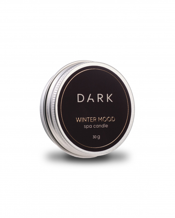 Dark spa candle WINTER MOOD, 30 g