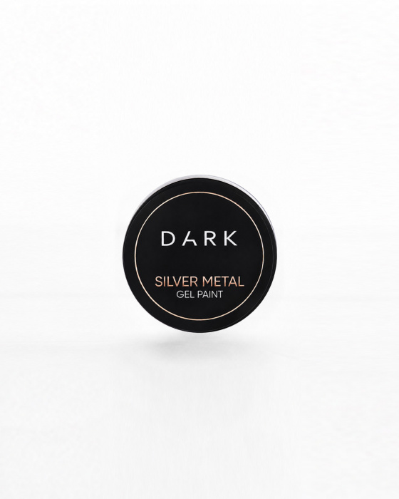 DARK Silver metal Gel Paint , 5 г