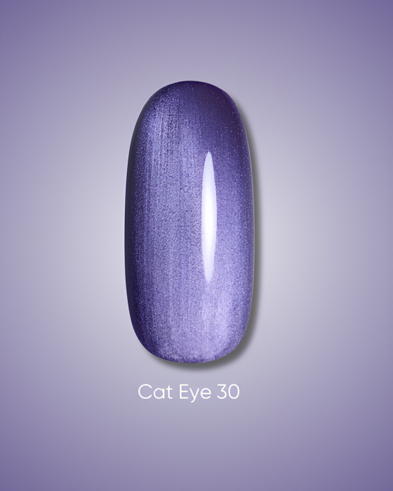 Dark gel polish Cat Eye 30, 10 ml