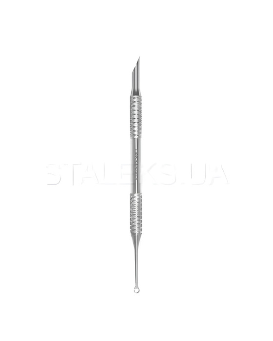 Лопатка манікюрна Staleks EXPERT 51 TYPE 2 ( пушер скошений + кільце)