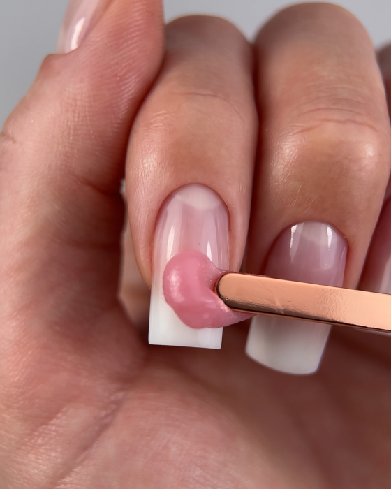 DARK Пензлик двосторонній чорний ( шпатель + заокруглений гель 9 мм )