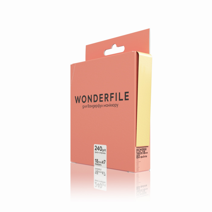 Wonderfile файл-стрічка для пилки 160х18 мм -240 грит (7 метрів)