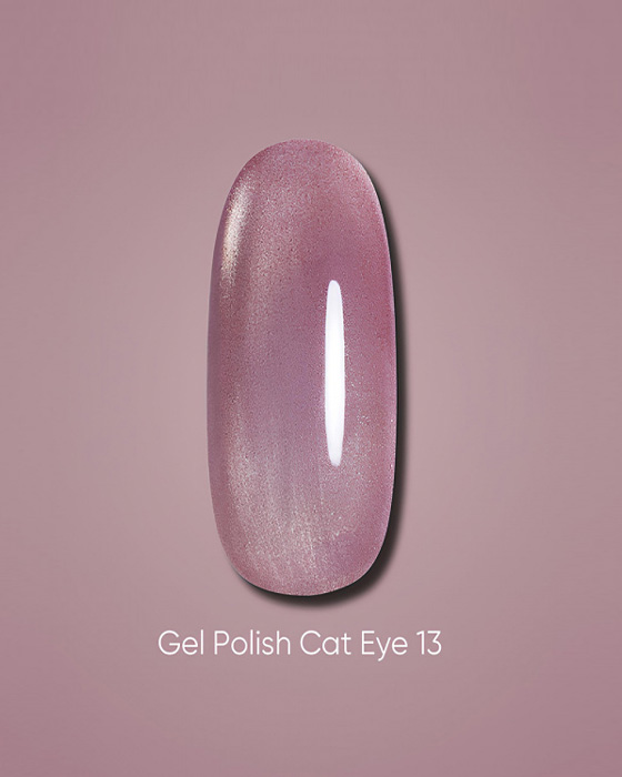 Dark gel polish Cat Eye 13, 6 ml