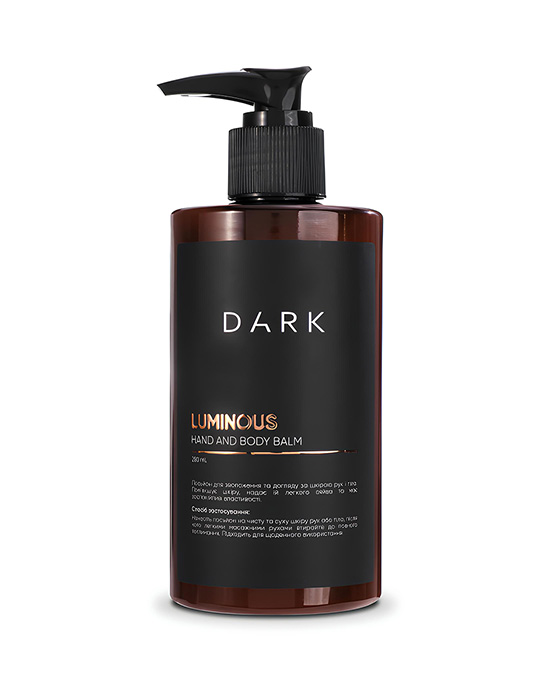 DARK Luminous hand and body balm, 250 ml