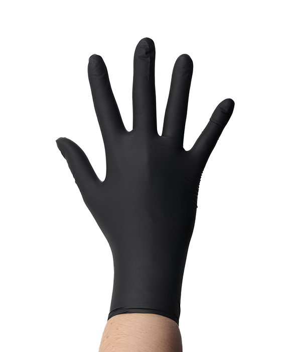 Рукавички нітрилові без пудри нестерильні Safe Touch Advanced  Black, розмір S (100 од.)