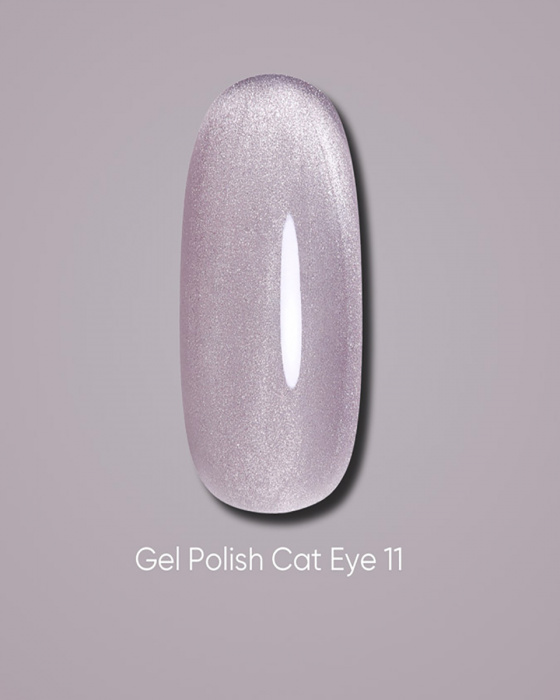 Dark gel polish Cat Eye 11, 10 ml