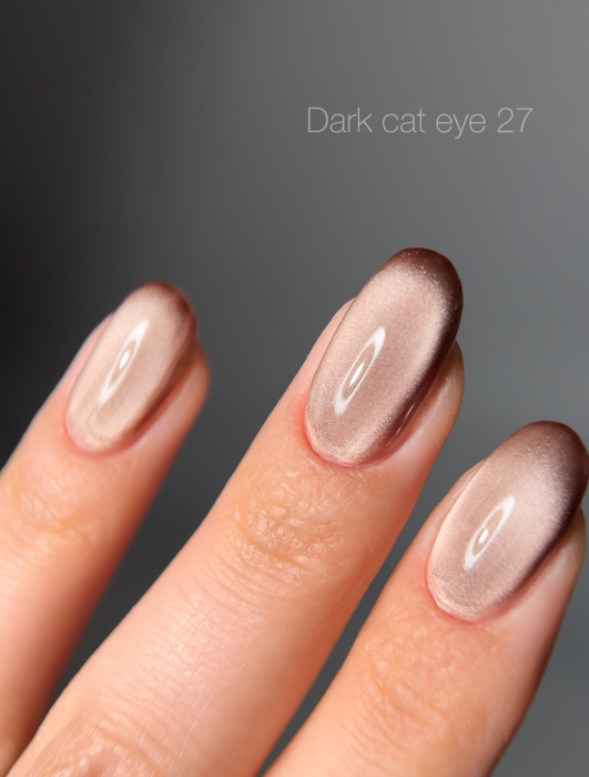 Dark gel polish Cat Eye 27, 10 ml