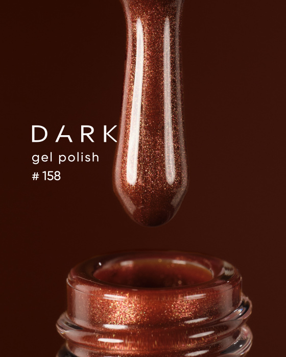 Dark gel polish 158, 6 ml