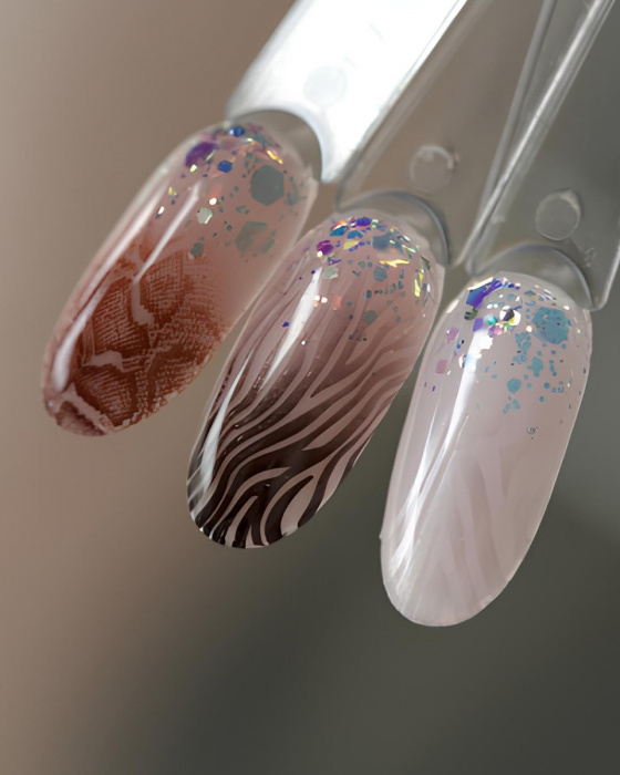 DARK Stamping Polish №45 коричневий металік, 8 мл