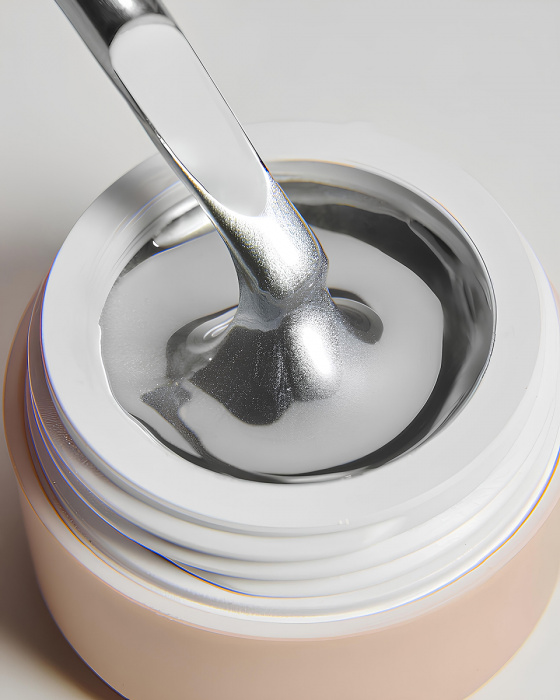 DARK Silver metal Gel Paint , 5 г