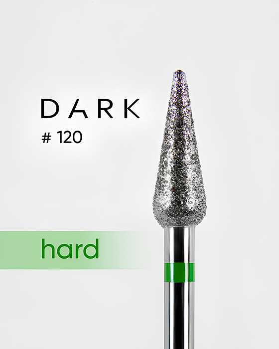 Фреза алмазна Dark №120 зелена брунька довга 042