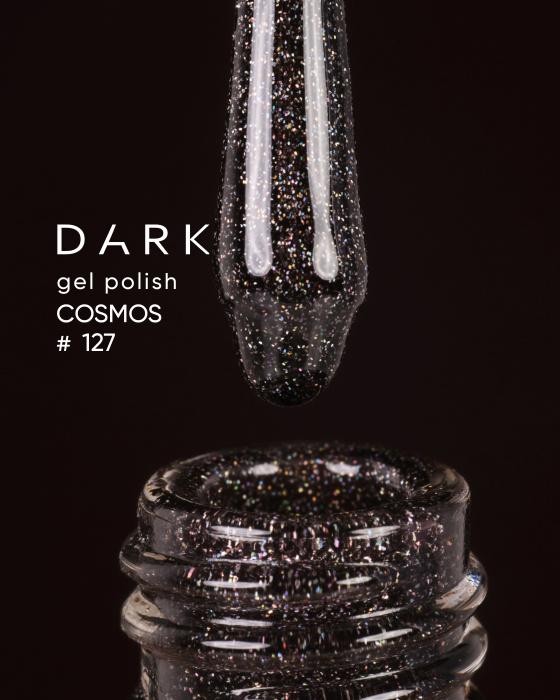 Dark gel polish (Cosmos) 127, 10 ml