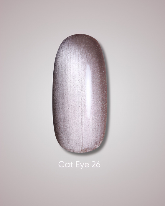 Dark gel polish Cat Eye 26, 10 ml