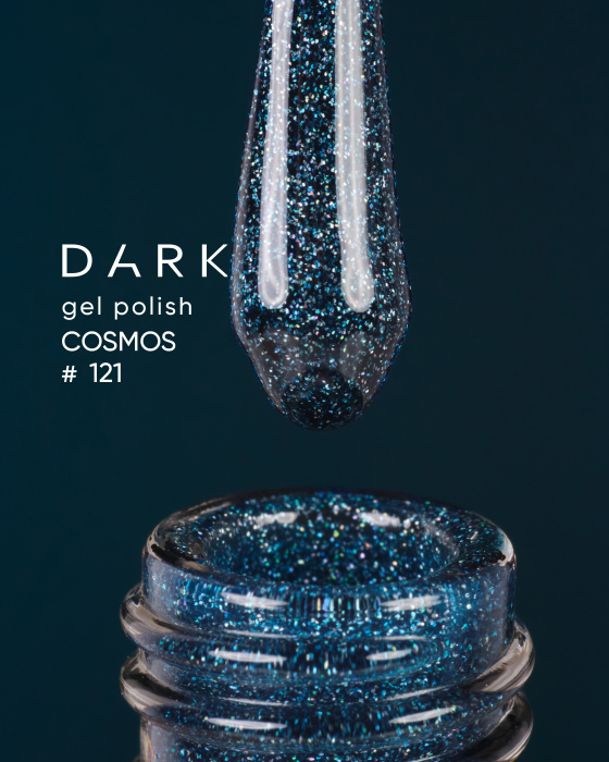 Dark gel polish (Cosmos) 121, 10 ml