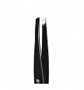 Пінцет для брів Staleks Expert Pro  11 type 4 black TE-11/4B (вузькі скошені кромки)