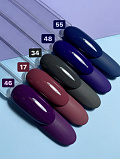 Dark gel polish 48, 8 ml