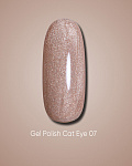 Dark gel polish Cat Eye 07, 10 ml