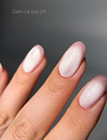 Dark gel polish Cat Eye 24, 10 ml
