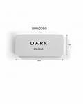DARK Пилочка для полірування - прямокутна 800/3000 грит