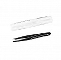 Пінцет для брів Staleks Expert Pro  11 type 4 black TE-11/4B (вузькі скошені кромки)